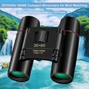 Compact 30x60 Binoculars for Adults,Suitable for Adults and Children Bird Watching Travel Sightseeing, Waterproof Lightweight Small Binoculars, with Clear Low-Light Vision by TinyTreasures Baby Boutique