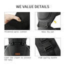 Baby Carrier with Hip Seat, Baby Carrier Newborn to Toddler, 6-in-1 Ways to Carry, All Seasons, Adjustable Baby Holder Carrier for Breastfeeding(Black) by TinyTreasures Baby Boutique