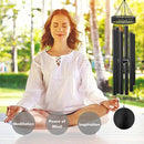 ASTARIN 48'' Wind Chimes for Outside Deep Tone - Large Windchimes with 6 Heavy Tubes, Outdoor Memorial Chimes Outdoor for Garden Hanging Décor,Sympathy Gifts，Black by CozyNest Decor