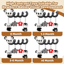 Black and White High Contrast Baby Toys - Sensory Infant Hanging Carseat & Stroller Toy for Newborns 0-6,6-12Months Perfect Easter Birthday & Baby Shower for Babies Boys Girls by TinyTreasures Baby Boutique