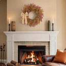 CYANBLOOM Front-Door Cedar Fall Wreaths: 24 Inch Large Wreath with Burlap Bow - Weatherproof Outdoor Porch Decor - Ideal Stress Relief Rustic Greenery for Autumn Holiday (Thanksgiving/Halloween 2025) by CozyNest Decor