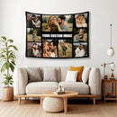 Custom Tapestry For Wall Bedroom Custom Backdrop Personalized Image Text Photo Customized Funny Tapestry Banners And Signs Multiple Pictures Horizontal Tapestrys by CozyNest Decor