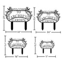 Personalized Metal Garden Sign with Stake, Custom Garden Decor for Outdoor, Custom Family Name Sign, Patio Decorations, Lawn Art, Farmhouse Decorative, Housewarming Gift (CstmDesign3) by CozyNest Decor