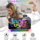 Projection Alarm Clock for Bedroom Ceiling,RGB Digital Clocks Radio with 10 Colors RGB Night Light,Loud Alarm Clock for Heavy Sleepers,USB C Charger Port,Snooze,12/24H,Auto Dimming by TinyTreasures Baby Boutique