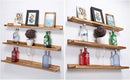 AZSKY Large Floating Shelves 36 Inch Wood Wall Mounted Set of 3 Floating Bookshelf Long Wooden Picture Ledge Shelf for Home Decoration by CozyNest Decor