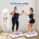 MERACH Vibration Plate Exercise Machine, Vibration Plate for Lymphatic Drainage Weight Loss, Vibrating Plate Exercise Machine with Bluetooth and LED Display, Workout Equipment for Women Men Home by CozyNest Decor