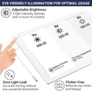 LED Tracing Light Box, 19" Ultra-Thin Light Pad with Adjustable Brightness, Includes USB Cable, Adapter, Paper, and Clip. Portable Drawing Board for Sketching, Cricut Projects, and More by TinyTreasures Baby Boutique