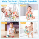 Carseat Toys Hanging Car Seat Toys for Babies 0-6 Months Boy Girl, Mermaid Stroller Toy Newborn Infant Sensory Baby Toy 0-6 Months with Music Rattle Teether, Gift for 0 3 6 9 12 Months by TinyTreasures Baby Boutique