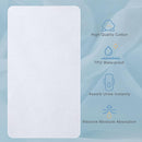 Waterproof Crib Pad, Mattress Protector - Reusable Incontinence Flannel Crib Protector, 27" x 50", for Baby, Toddler, Elderly, Pets - White by TinyTreasures Baby Boutique
