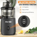 Slow Cold Press Juicer Machines: Masticating Cold Pressed Compact Juicer For Vegetable And Fruit Easy To Clean, Silver Grey by CozyNest Decor