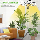 LORDEM Grow Light for Indoor Plants, 7.9" Diameter Tri-Head Plant Light for Plants Growing, Full Spectrum Growth Lamp with Auto Timer 3/6/12H, 4 Dimmable Levels, 3 Lighting Modes, Adjustable Stand by GreenHaven Gardens