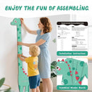 Personalized Name Growth Chart, Dinosaur Wooden Height Chart, Thick Height Measuring Board, Kids Height Tracker for Nursery Decor, Baby Boy Girl Measurement Ruler, Growth Charts Ruler by CozyNest Decor