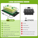 Seed Starter Tray with Grow Light, 40 Cells Seed Starter Kit with Heat Mat, Seedling Starter Trays with Humidity Domes, Automatic Timer, Adjustable Brightness Indoor Greenhouse by GreenHaven Gardens