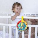 KiddoLab Steering Wheel Toy with Music,Lights,Sounds & Flip Up Mirror - Crib & Stroller Toys with Soft Fabric and Velcro Tap for Easy Attachment. Car Seat Toys for Babies and Toddlers. Ages 3 Months+ by TinyTreasures Baby Boutique