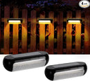 GOESWELL Solar Post Cap Lights Outdoor, LED Deck Fence Post Lights for 4x4 Wooden and Vinyl Posts 2 Lighting Modes Warm White Cool White Garden Decoration (Fence Lights -2packs) by GreenHaven Gardens