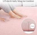 Soft 5x7 Pink Rug, Fluffy Area Rugs for Living Room, Plush Area Rugs for Bedroom, Non-Slip Indoor Carpet for Nursery, Study Room, Kids Room, Room Decor by TinyTreasures Baby Boutique