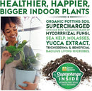 Organic Potting Soil for Indoor Plants. Boost House Plant Growth for Monstera, Fiddle Leaf, Money Tree, Pothos, Snake Plant, Aroid, Flowers, Herbs, Veggies, & More, Smart Grower 3 LB Ready to Plant by GreenHaven Gardens
