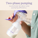 Lansinoh Manual Breast Pump, Hand Pump with Comfortable Flange, Includes 5oz Baby Bottle with Slow Flow Nipple, Breastfeeding Essentials by TinyTreasures Baby Boutique