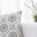 HWY 50 Gray Grey Decorative Throw Pillow Covers 18x18 Inch, Pack of 2 Embroidered Cotton Farmhouse Cushion Cover Pillow Case for Sofa Couch Living Room Bed Bedroon, Little Sunflower Design by CozyNest Decor