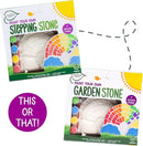 Creative Roots Paint Your Own Rainbow Stepping Stone Craft Kits for Kids, Ceramics to Paint, Ages 6+ by TinyTreasures Baby Boutique