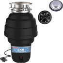 Waste Maid 10-US-WM-658-3B Garbage Disposal Anti-Jam Stainless Steel Food Waste Grinding System, 1-1/4 HP Premium, Black by CozyNest Decor