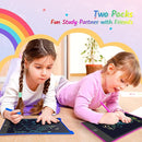 TECJOE 2 Pack LCD Writing Tablet, 10 Inch Colorful Doodle Board Drawing Tablet for Kids, Kids Travel Learning Toys Christmas Birthday Gifts for 3 4 5 6 Year Old Boys and Girls Toddlers by TinyTreasures Baby Boutique