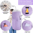 Laundry Bag Backpack, 125L Extra Large Travel with Shoulder Straps, Adjustable & Extendable Design, Laundry Hamper Bag with 3 Pockets for Laundromat, College, Travel, Camping (Purple) by TinyTreasures Baby Boutique