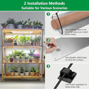 Grow Lights for Indoor Plants, Full Spectrum Under Shelf Plant Lights for Growing Small Plants, Light and Thin 138 LED Plant Grow Lamp Panel with 6/12/16H Timer, 3 Light Modes, 5 Dimmable by GreenHaven Gardens