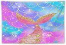 HZOHNAGO Mermaid Scales Tapestry Colorful Shiny Scales Mermaid Tail Pattern Printed Wall Tapestry Wall Hanging for Bedroom Living Room Dorm 60" W x 40" H by CozyNest Decor