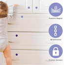 MATANA 20 Pack Magnetic Cabinet Locks Baby Proofing (20 Locks + 4 Keys) Adhesive Easy Installation, No Drilling Child Proof Cabinet Locks Magnetic Drawer Locks by TinyTreasures Baby Boutique
