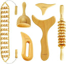 AiRelax 6 in 1 Wood Therapy Massage Tools,Lymphatic Drainage Massager Maderoterapia Kit Colombiana for Body Shaping,Body Sculpting Massage kit Tools by CozyNest Decor