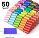 Shuttle Art Polymer Clay Kit, 50 Colors, Soft Oven Clay Kit, 19 Carving Tools and 10 Kinds of Accessories, Non-Stick, Non-Toxic, Ideal Gift for Kids by TinyTreasures Baby Boutique