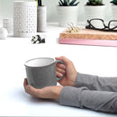 DISCOUNT PROMOS Ceramic Campfire Coffee Mugs 13 oz. Set of 10, Bulk Pack - Perfect for Tea, Espresso, Cappuccino, Hot Cocoa - Grey by TinyTreasures Baby Boutique