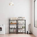 1000 lbs 4 Tier Shelf Metal Storage Shelves Wire Rack Closet Organizers for Garage Kitchen Bathroom Laundry Black 11.8" D x 25.6" W x 45.5" H by CozyNest Decor