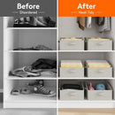 Lifewit Storage Baskets for Shelves, 6 Packs Non-woven Fabric Trapezoid Closet Organizer Bins with Handles, Foldable Clothing Containers Box for Clothes, Toy, Towel, Book, DVD, Hats, Small-Light Grey by TinyTreasures Baby Boutique