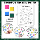 SHINCO Cute Teacher Appreciation Gift Fingerprint Art, Animal Fingerprint Art, Children's Creative Souvenirs, Children's Day DIY Souvenirs by TinyTreasures Baby Boutique