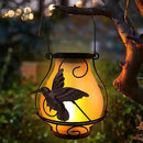 Solar Lanterns, Hanging Outdoor Lantern with Hummingbird LED Flickering Flameless Candles, Solar Lanterns Outdoor Waterproof for Table Party Decorative Yard Pathway (Hummingbird) by GreenHaven Gardens