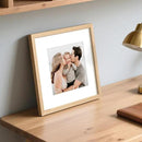 upsimples 12x12 Frame, Natural Solid Wooden Picture Frames, Display 8x8 with Mat or 12 x 12 Without Mat, Wall or Tabletop, 1 Pack, Natural by CozyNest Decor