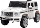 Aosom 12V Kids Electric Car, Mercedes Benz G500 Licensed Battery Powered Ride on Truck for Kids with Remote Control, Headlights, Music, Suspension & Storage for Boys and Girls, White by TinyTreasures Baby Boutique