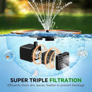 Solar Bird Bath Fountain Pump, Upgrade Solar Powered Water Fountain for Bird Bath Solar Fountain with 8 Nozzles, Small Solar Fountain, Solar Water Birdbath Fountain for Outdoors-2.5W by GreenHaven Gardens