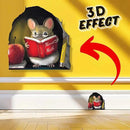Teachers Pet Mouse Reading Book Wall Sticker Decal – Kids Room, Classroom, Home Decor, Bookcase, Book Lover Gift, Children's Bedroom, Nursery, Cute Mouse, MICESTERPIECE by CozyNest Decor