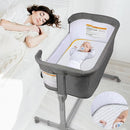 Lisara Baby Bassinet Mattress, 47 x 23.6 Dual Sided Gel Memory Foam Mattress with Waterproof, Removable Ice Silk Cover, Fit for ADOVEL, BabyBond, ANGELBLISS and ELEMARA Baby Bassinet Bedside Crib by TinyTreasures Baby Boutique