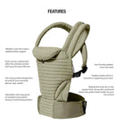 Bumpsuit Baby Carrier for Men Women Newborn to Toddler (7-45 lbs), Ergonomic Face-in & Face-Out Quilted Shell Baby Wearing Carrier with Pockets and Padded Cross Over Back Straps by TinyTreasures Baby Boutique