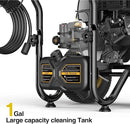 BLUBERY 3600 PSI Gas Pressure Washer, 2.7 GPM Heavy Duty High Power Washer, 30Ft Pressure Hose&Soap Tank,5 Pressure Nozzles,Black by GreenHaven Gardens