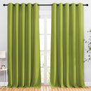 NICETOWN Room Darkening Room Divider Curtains 118 inches Long, Grommet Thermal Window Treatments Sound Reducing Drapes for Sliding Glass Door, Fresh Green, W66 x L118, 2 Pieces by TinyTreasures Baby Boutique