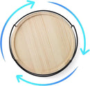10" Wooden Lazy Susan,Round Wooden Lazy Susan Organization for Dining Table,Storage for Dining Table,Home Decor,Spices Organizer,1PC by CozyNest Decor