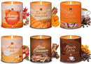 Set of 6 Fall Scented Candles 9 oz Aromatherapy Non Toxic Soy Wax Birthday Candles for Halloween Christmas Easter, Birthday Gifts for Women Men Back to School Gifts for Students, 6 Warmful Scents by CozyNest Decor