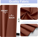 Simplebrand Ava Terracotta Blackout Curtains for Bedroom, 72 Inch Length, 2 Panels, Privacy Thermal Insulated, Rod Pocket, Window Curtains for Patio, French Door, W40 x L72 Inch by TinyTreasures Baby Boutique