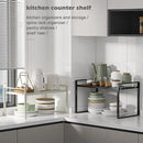 3 Pack Expandable Cabinet Shelf Organizer Kitchen Shelf Riser Stackable Pantry Shelves Kitchen Organizers and Storage Metal Spice Rack Countertop Organizer Cupboard Adjustable Shelfs Desk Rack Shelf by CozyNest Decor