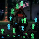 BEZALEL Glow in Dark Tree Elves, 28 Pcs Mini Fairy Garden Accessories, Luminous Ghost Micro Landscape Decorations, Miniature Glow Tree Spirits Outdoor for Bonsai Succulent Terrarium Decor by GreenHaven Gardens